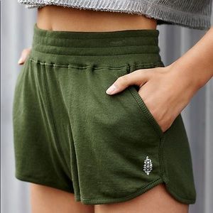 Free People Movement Retro Style Cotton Shorts